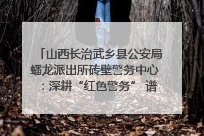 山西长治武乡县公安局蟠龙派出所砖壁警务中心：深耕“红色警务” 谱写“平安答卷”