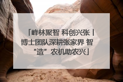 峰林聚智 科创兴张丨博士团队深耕张家界 智“造”农机助农兴