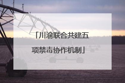 川渝联合共建五项禁毒协作机制
