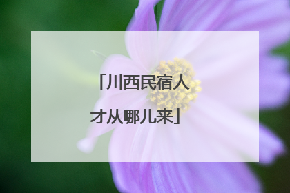 川西民宿人才从哪儿来
