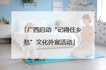 广西启动“记得住乡愁”文化外宣活动
