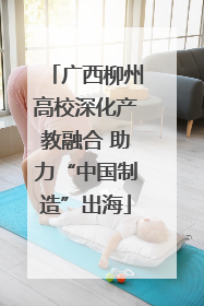 广西柳州高校深化产教融合 助力“中国制造”出海