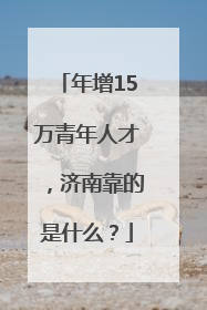年增15万青年人才，济南靠的是什么？