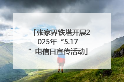 张家界铁塔开展2025年“5.17”电信日宣传活动