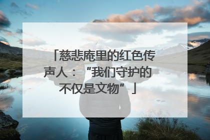 慈悲庵里的红色传声人：“我们守护的不仅是文物”
