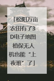 松阳万亩农田有了3D电子地图 植保无人机也能“上夜班”了