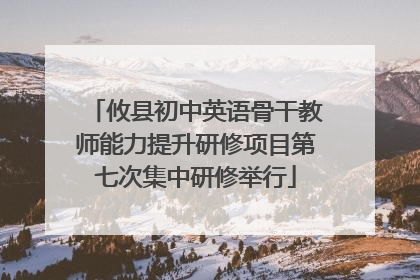 攸县初中英语骨干教师能力提升研修项目第七次集中研修举行