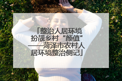 整治人居环境 扮靓乡村“颜值”——菏泽市农村人居环境整治侧记