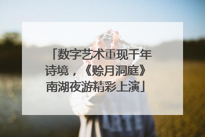 数字艺术重现千年诗境，《赊月洞庭》南湖夜游精彩上演