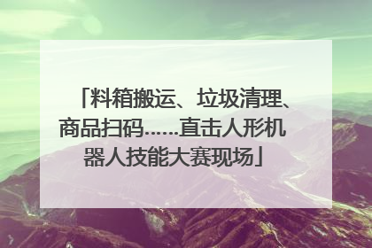 料箱搬运、垃圾清理、商品扫码……直击人形机器人技能大赛现场