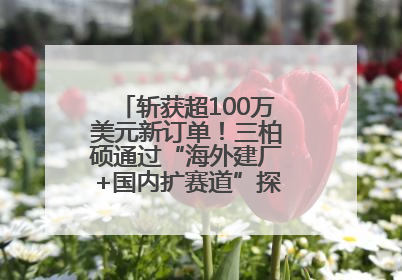 斩获超100万美元新订单！三柏硕通过“海外建厂+国内扩赛道”探索第二增长曲线