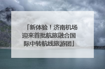 新体验！济南机场迎来首批航旅融合国际中转航线旅游团