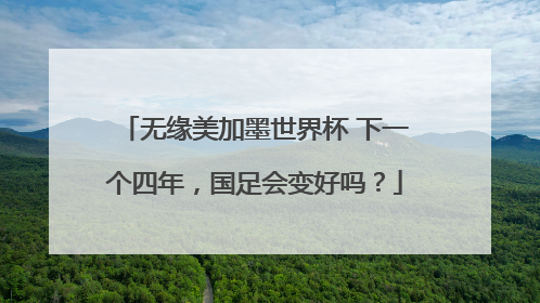 无缘美加墨世界杯 下一个四年，国足会变好吗？