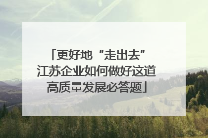 更好地“走出去” 江苏企业如何做好这道高质量发展必答题