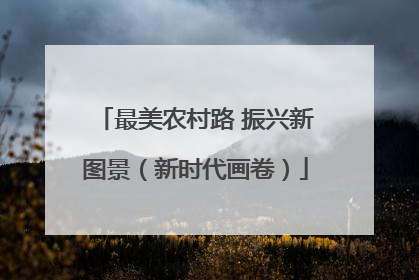 最美农村路 振兴新图景（新时代画卷）