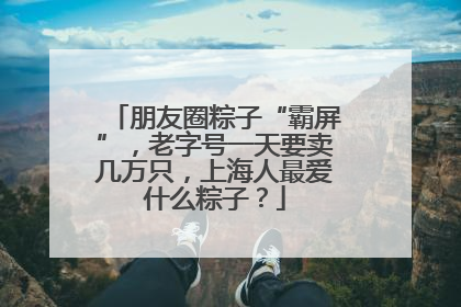 朋友圈粽子“霸屏”，老字号一天要卖几万只，上海人最爱什么粽子？