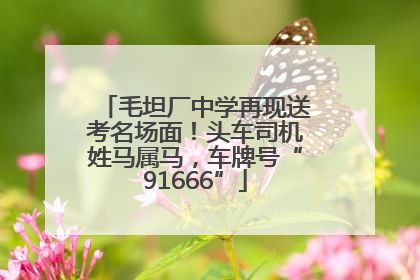 毛坦厂中学再现送考名场面！头车司机姓马属马，车牌号“91666”