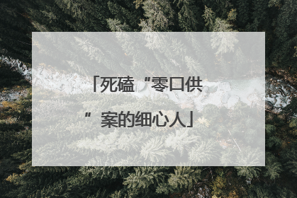 死磕“零口供”案的细心人