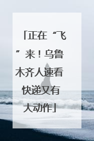 正在“飞”来！乌鲁木齐人速看 快递又有大动作