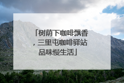 树荫下咖啡飘香，三里屯咖啡驿站品味慢生活