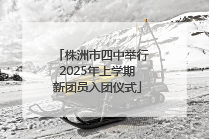 株洲市四中举行2025年上学期新团员入团仪式