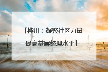桦川：凝聚社区力量 提高基层整理水平