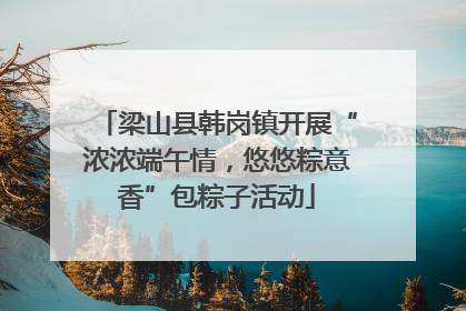 梁山县韩岗镇开展“浓浓端午情，悠悠粽意香”包粽子活动