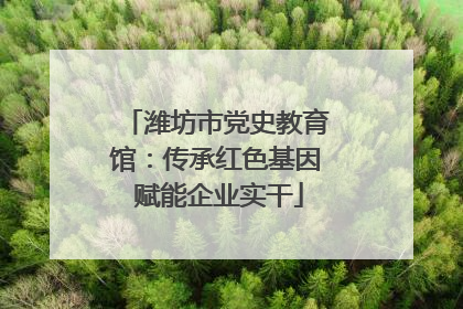 潍坊市党史教育馆：传承红色基因 赋能企业实干