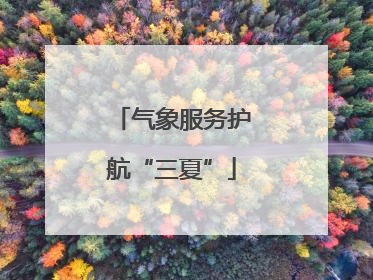 气象服务护航“三夏”