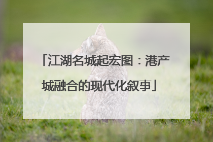 江湖名城起宏图：港产城融合的现代化叙事