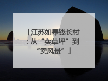 江苏如皋钱长村：从“卖草坪”到“卖风景”