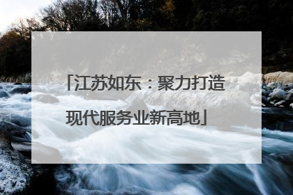 江苏如东：聚力打造现代服务业新高地