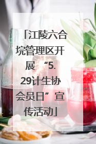 江陵六合垸管理区开展 “5.29计生协会员日”宣传活动