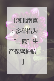 河北南宫：多举措为“三夏”生产保驾护航