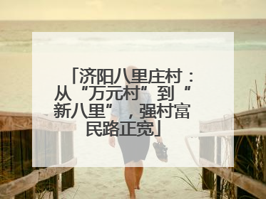 济阳八里庄村：从“万元村”到“新八里”，强村富民路正宽