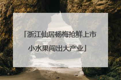 浙江仙居杨梅抢鲜上市 小水果闯出大产业