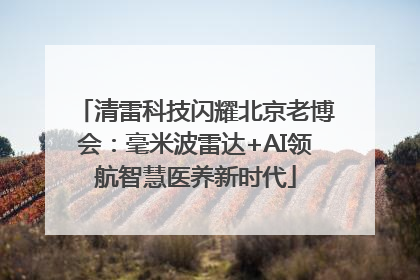 清雷科技闪耀北京老博会：毫米波雷达+AI领航智慧医养新时代