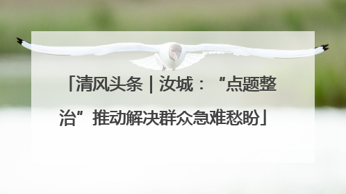 清风头条｜汝城：“点题整治”推动解决群众急难愁盼