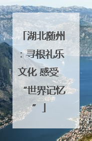 湖北随州：寻根礼乐文化 感受“世界记忆”