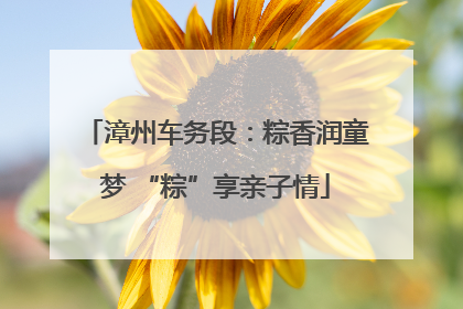 漳州车务段：粽香润童梦 “粽”享亲子情