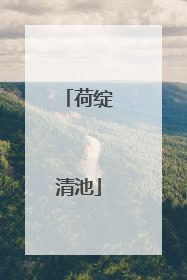 荷绽清池