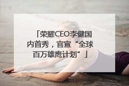 荣耀CEO李健国内首秀，官宣“全球百万雄鹰计划”
