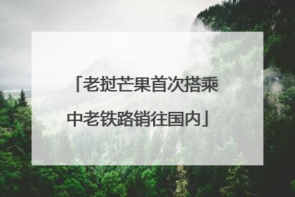 老挝芒果首次搭乘中老铁路销往国内