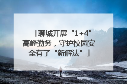 聊城开展“1+4”高峰勤务，守护校园安全有了“新解法”