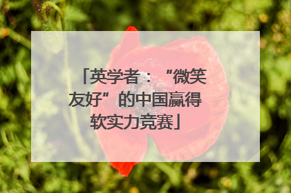 英学者：“微笑友好”的中国赢得软实力竞赛