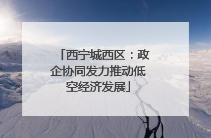 西宁城西区：政企协同发力推动低空经济发展