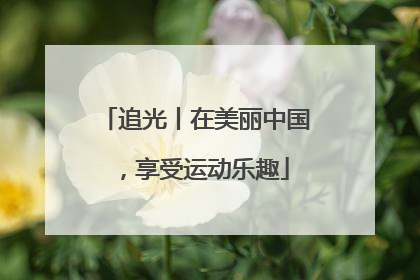 追光丨在美丽中国，享受运动乐趣