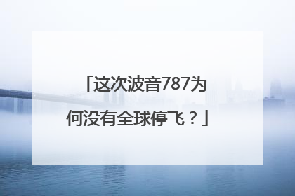 这次波音787为何没有全球停飞？