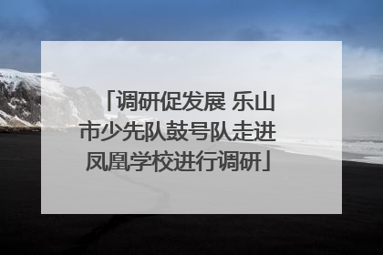 调研促发展 乐山市少先队鼓号队走进凤凰学校进行调研