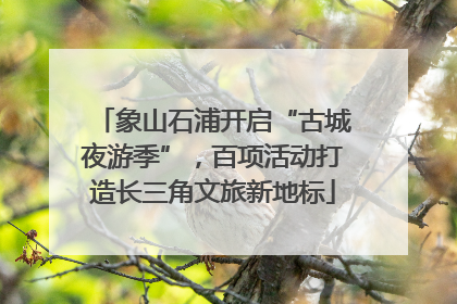 象山石浦开启“古城夜游季”，百项活动打造长三角文旅新地标